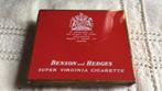Vintage Benson and Hedges sigarettenblikje, Ophalen of Verzenden, Gebruikt, Tabaksdoos of Verpakking