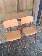 Kinderbureau met 2 stoeltjes, Kinderen en Baby's, Kinderkamer | Tafels en Stoelen, Ophalen, Gebruikt, Tafel(s) en Stoel(en)