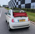 Fiat 500 C 2012 Wit cabriolet,Leer/stof, Auto's, Fiat, Wit, Origineel Nederlands, Handgeschakeld, Particulier