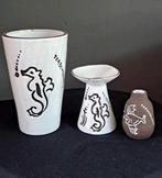 3 Vintage retro vaasjes souvenir van Terschelling, Ophalen of Verzenden