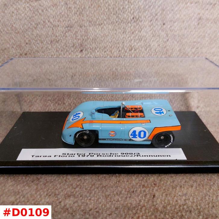 Porsche 908/3 Targa Florio 1970 #40 Rodriguez - Starter 1:43, Hobby en Vrije tijd, Modelauto's | 1:43, Zo goed als nieuw, Auto