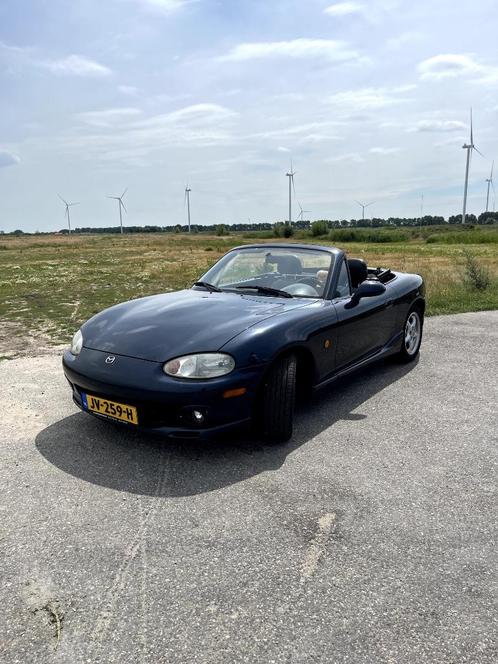Mazda MX-5 1.6 I 2000 Blauw, Auto's, Mazda, Particulier, MX-5, Benzine, Euro 4, Cabriolet, Handgeschakeld, Geïmporteerd, Blauw