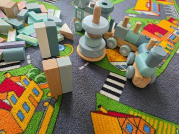 Little Dutch Blokkentrein & Tuimelstapelaar & Blokken  beschikbaar voor biedingen