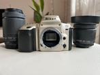 Nikon F50 analoge spiegelreflex met 2 zoomlenzen, Ophalen of Verzenden, Gebruikt, Spiegelreflex, Nikon