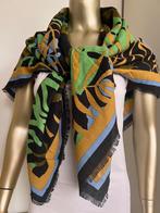 Grote vierkante sjaal, shawl, stola, Anna, herfst, 1.20x1.20, Anna, Maat 46/48 (XL) of groter, Ophalen of Verzenden, Zo goed als nieuw