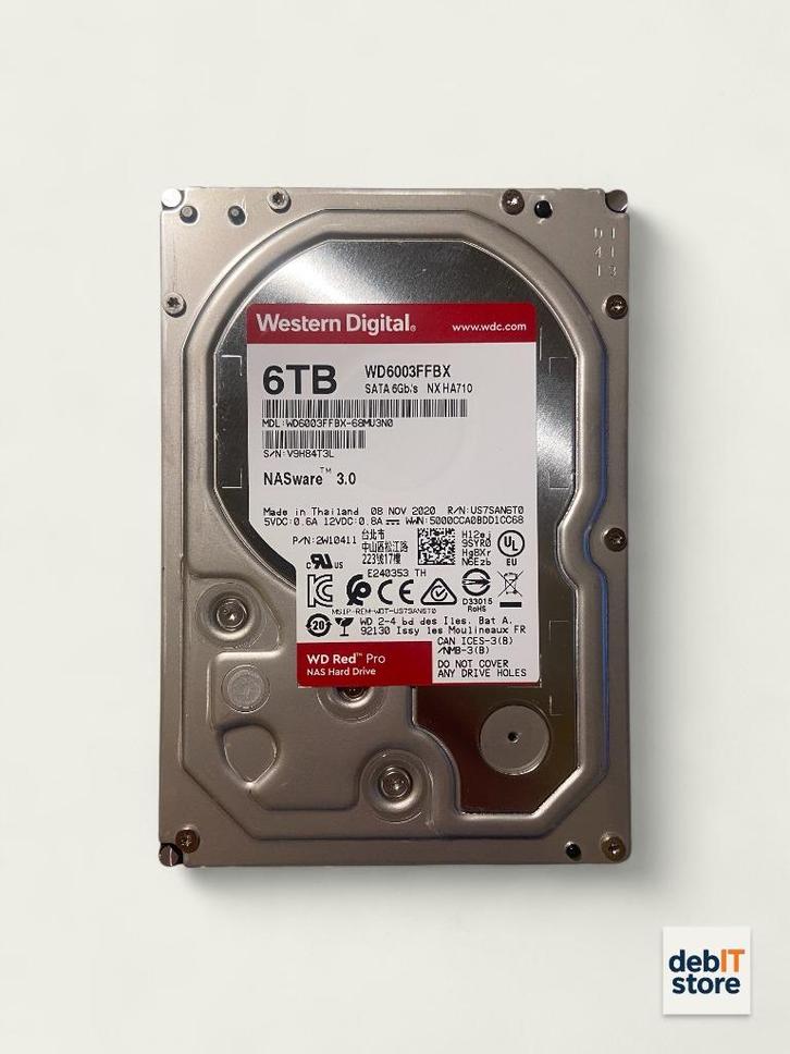 WD Red Pro 6tb NAS HDD - WD6003FFBX (meerdere), Computers en Software, Harde schijven, Zo goed als nieuw, HDD, SATA, Ophalen of Verzenden