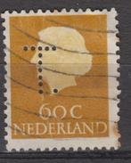 Zegel met perfin T., Verzenden, Na 1940, Gestempeld