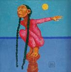 "Zeemeermin" Origineel schilderij, Antiek en Kunst, Kunst | Schilderijen | Modern, Verzenden