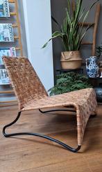 vintage ikea easy chair rotan, Ophalen, Gebruikt, Bruin, Eén