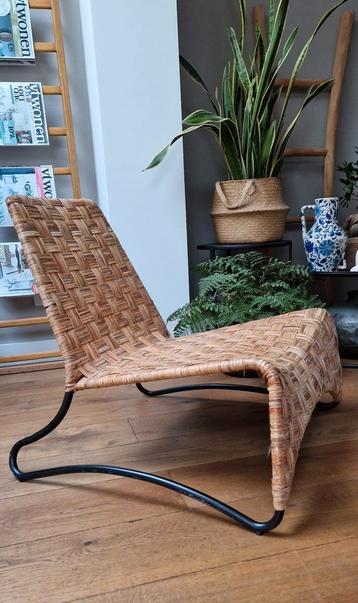 vintage ikea easy chair rotan beschikbaar voor biedingen