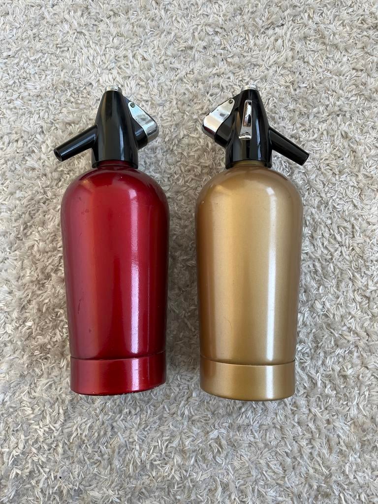 Vintage Soda Sifons - Set van 2 spuitwater flessen, Antiek en Kunst, Ophalen of Verzenden