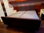 Aangeboden twee persoonsbed (gratis), Huis en Inrichting, Slaapkamer | Bedden, Ophalen, Gebruikt, Tweepersoons, 180 cm
