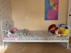 Ikea Minnen meegroeibed 80x200 + lattenbodem - Wit, Ophalen, Gebruikt, 70 tot 85 cm, Lattenbodem