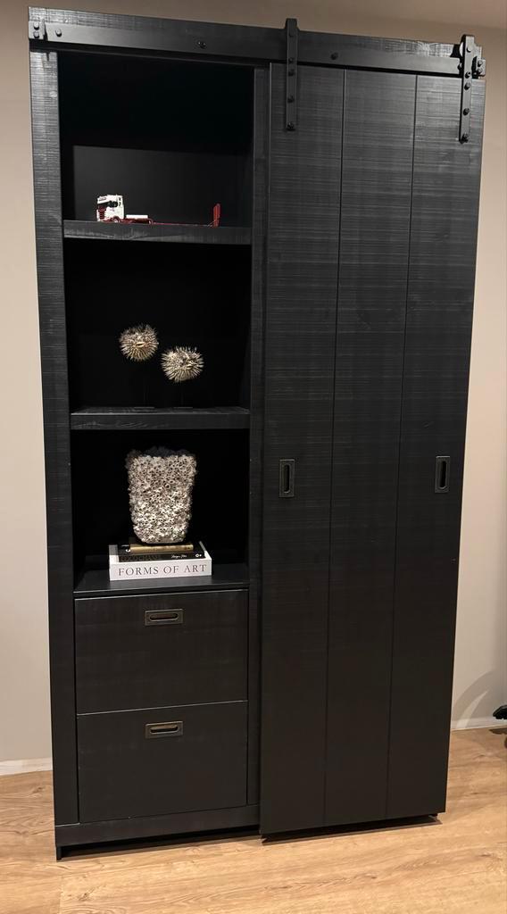 vtwonen wandkast Slide Barn zwart, Huis en Inrichting, Kasten | Wandmeubels, Zo goed als nieuw, 200 cm of meer, 150 tot 200 cm