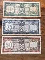 Nederlandse Antillen 1972 10, 25 en 50 gulden zeer zeldzaam, Postzegels en Munten, Bankbiljetten | Nederland, Ophalen of Verzenden