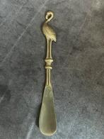 Vintage Messing/ Koperen Schoenlepel Flamingo., Antiek en Kunst, Ophalen of Verzenden