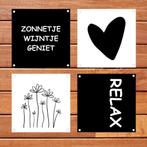 Tuinposters zwart/wit; maak je eigen collage!, Tuin en Terras, Tuinwanddecoratie, Nieuw, Ophalen of Verzenden