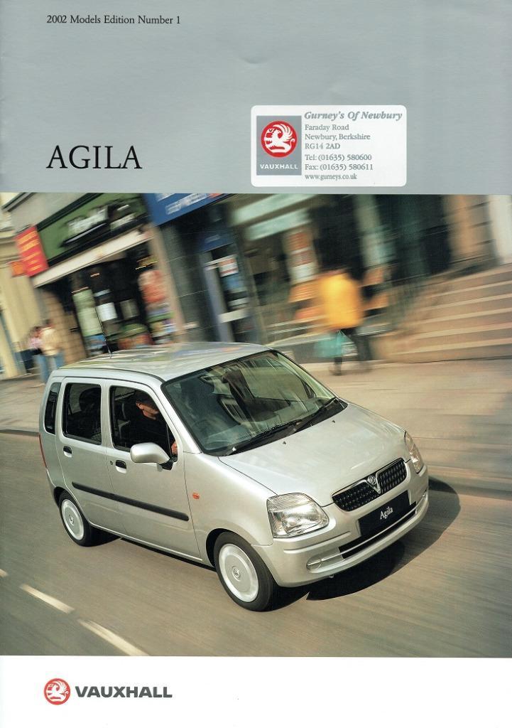 Folder Vauxhall Agila (2002), Boeken, Auto's | Folders en Tijdschriften, Gelezen, Overige merken, Verzenden