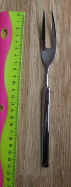 vleesvork Keltum 18-10 ouverture glans glanzend 22cm, Ophalen of Verzenden, Zo goed als nieuw, Rvs of Chroom