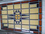 Glas in lood 63 cm  20e eeuw, Doe-het-zelf en Verbouw, Glas en Ramen, Ophalen, Gevelraam of Ruit, Minder dan 80 cm, Zo goed als nieuw