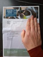 1 ticket voor aquazoo leeuwarden, Tickets en Kaartjes, Eén persoon, Ticket of Toegangskaart