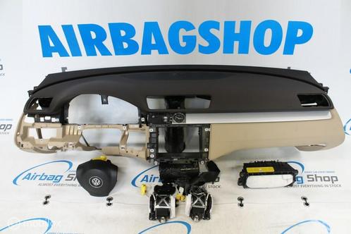 Airbag set - Dashboard beige Volkswagen Passat B7 (2010-2014, Auto-onderdelen, Dashboard en Schakelaars, Gebruikt, Ophalen of Verzenden
