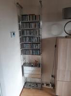 Metalen cd rek, 2 mtr hoog.  Met halogeen verlichting., Huis en Inrichting, Ophalen, Zo goed als nieuw, Metaal, Cd's