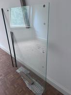 Glasplaat douchewand raam, Ophalen, 80 tot 120 cm, 120 tot 160 cm, Nieuw