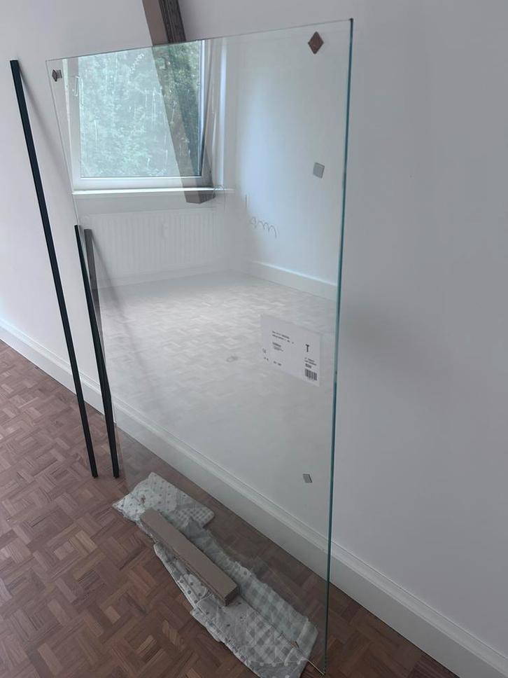 Glasplaat douchewand raam, Doe-het-zelf en Verbouw, Glas en Ramen, Nieuw, Glasplaat, 120 tot 160 cm, 80 tot 120 cm, Veiligheidsglas