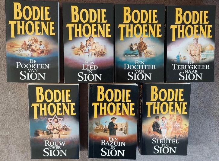 Bodie Thoene- De Kronieken van Sion: 7- delige serie, Boeken, Romans, Zo goed als nieuw, Ophalen of Verzenden