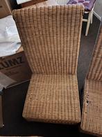 Rieten eetkamerstoelen, Ophalen, Zo goed als nieuw, Bruin, Vier