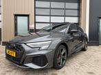 Audi A3 Sportback 45 TFSI e S‑Line PANO|SFEER 245 PK RS BTW!, 4 cilinders, Leder en Stof, Bedrijf, Grijs