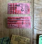 Oude voetbal entree kaartjes.voor de verzamelaar.