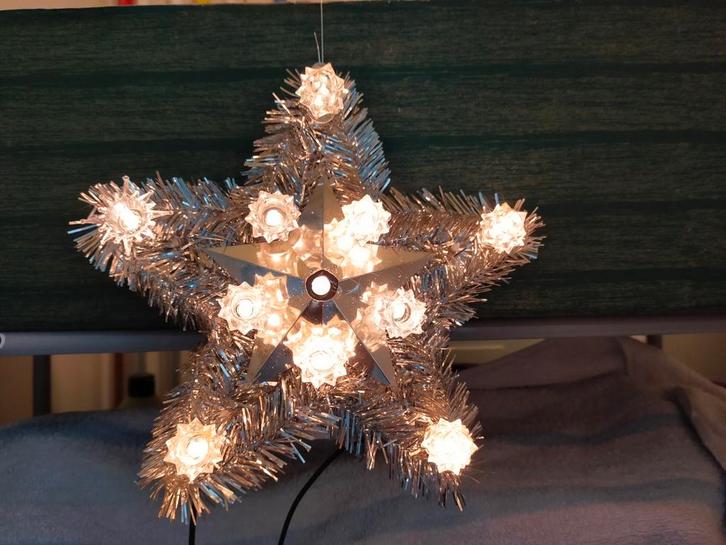 VINTAGE KERSTVERLICHTING KERST STER VERLICHTING KERSTBOOM, Diversen, Kerst, Zo goed als nieuw, Ophalen of Verzenden