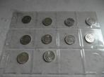 zilveren munten  zeerfraaie zilveren guldens complete serie, Zilver, 1 gulden, Koningin Juliana, Losse munt