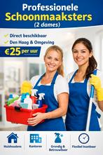 Per direct beschikbaar Professionele schoonmakers  €25 p/uur, Vanaf 10 jaar, Overige vormen