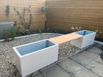 2x nieuwe gepoedercoat stalen plantenbakken van mysteel, Tuin en Terras, Bloembakken en Plantenbakken, Ophalen, Nieuw, Metaal