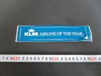 sticker KLM Airline of the year    Luchtvaart, Ophalen, Zo goed als nieuw