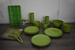Mepal buiten servies vintage 70 - 80' retro groen, Ophalen of Verzenden, Gebruikt