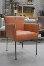 3 x luxe eetkamerstoel FORWARD Jess armleuningen leer, Huis en Inrichting, Stoelen, Ophalen, Zo goed als nieuw, Metaal, Drie