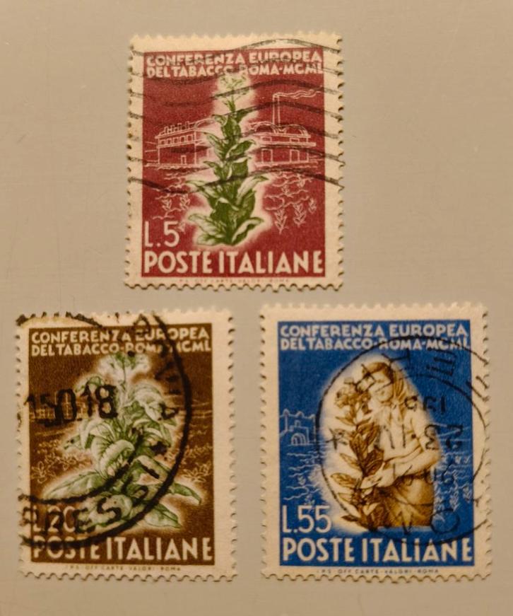 Italië Postzegels - Conferenza Europea del Tabacco, Postzegels en Munten, Postzegels | Volle albums en Verzamelingen, Buitenland