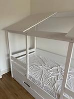 Vipack eenpersoonsbed met dak en lade, Kinderen en Baby's, Kinderkamer | Bedden, Ophalen, 85 tot 100 cm, Gebruikt, Lattenbodem