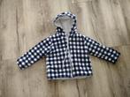 Heerlijk warm vest met capuchon, blauw wit geblokt vest, 86., Jongetje of Meisje, Onb, Ophalen of Verzenden, Jasje