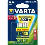 VARTA Oplaadbare Batterijen - AA 2100 mAh [NIEUW], Ophalen of Verzenden, Nieuw, Oplaadbaar