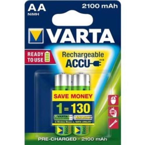 VARTA Oplaadbare Batterijen - AA 2100 mAh [NIEUW], Audio, Tv en Foto, Accu's en Batterijen, Nieuw, Oplaadbaar, Ophalen of Verzenden