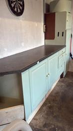 Werkbank opbergkasten werkblad keukenblok, Ophalen, Gebruikt, 170 cm of meer