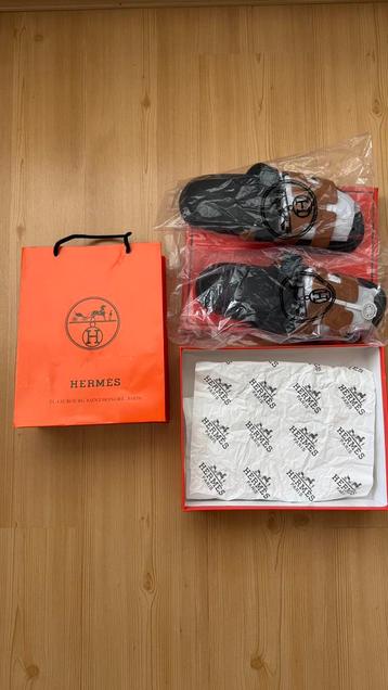 Hermès Chypre sandalen Bruin – topkwaliteit + complete set beschikbaar voor biedingen