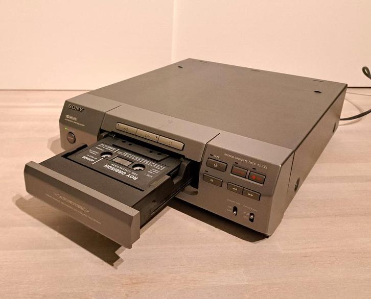 Sony TC-TX5 cassette deck met lade, auto reverse, Audio, Tv en Foto, Cassettedecks, Enkel, Sony, Auto-reverse, Tiptoetsen, High speed dubbing