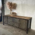 Stalen werkbank, keukeneiland, dressoir, toonbank, Antiek en Kunst, Ophalen