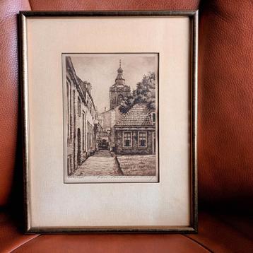 Cornelis Brandenburg, ets, Utrecht,  gesigneerd r.o  beschikbaar voor biedingen